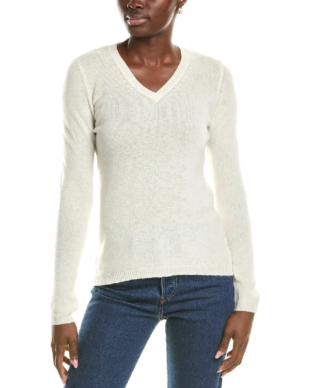 Forte Cashmere V-Neck Cashmere Sweater