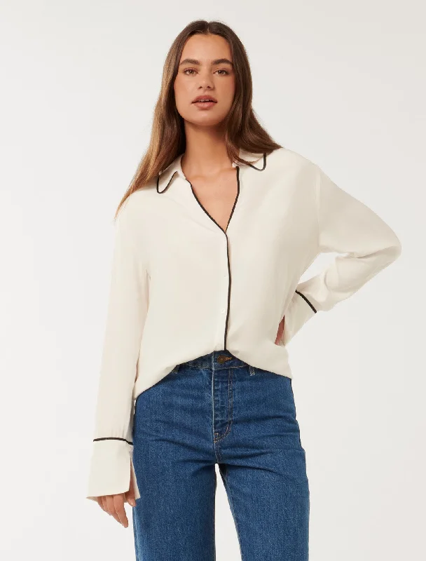 Liza Longsleeve Tipping Shirt