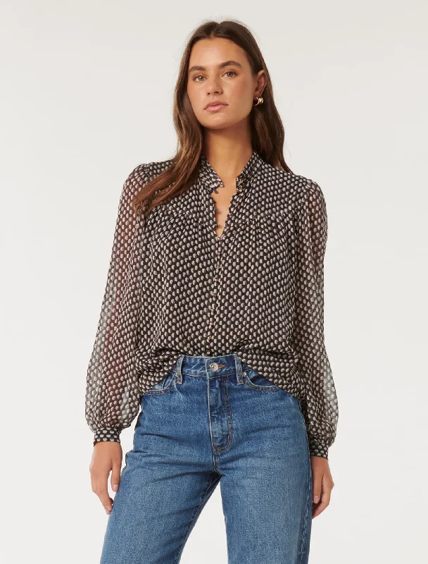 Romy Extended Yoke Blouse