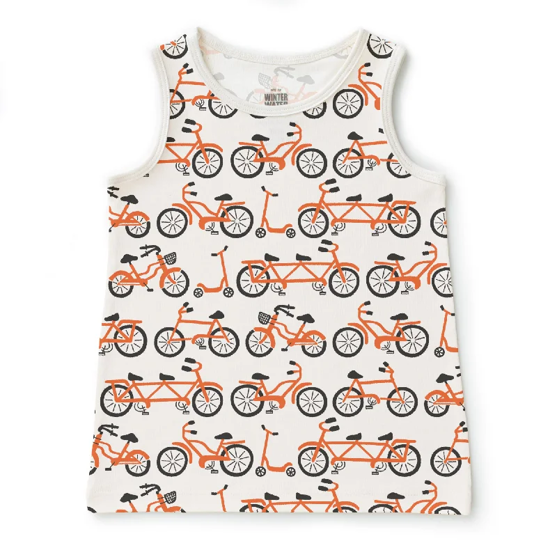 Baby Tank Top - Bikes Orange