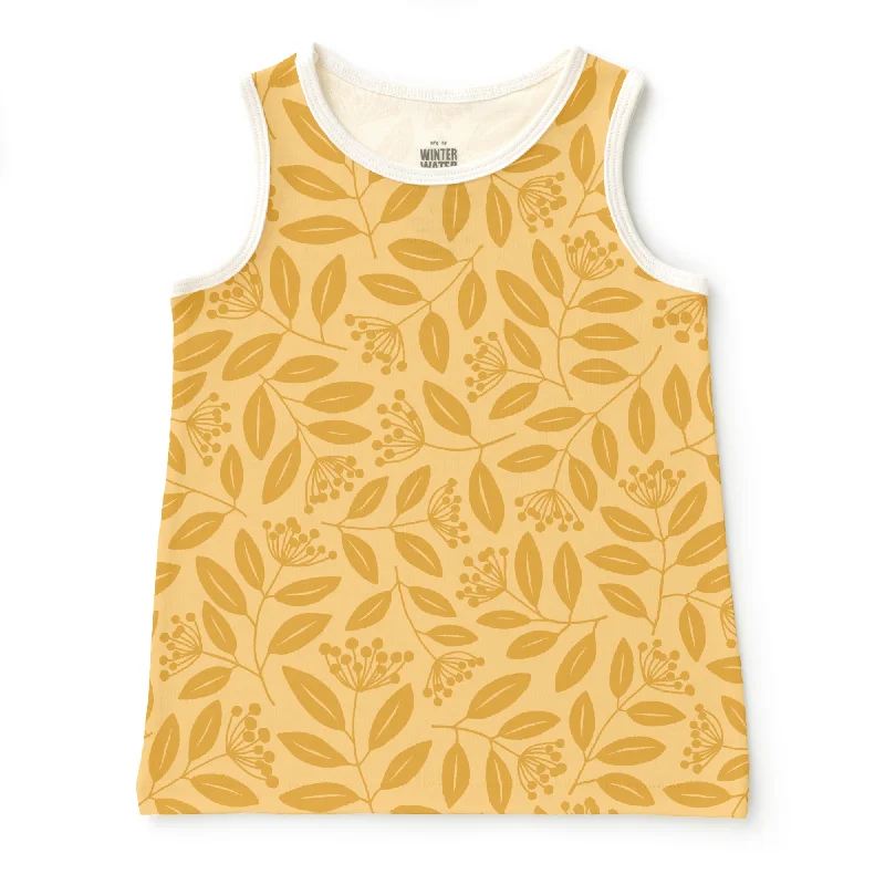 Baby Tank Top - Elderberries Ochre