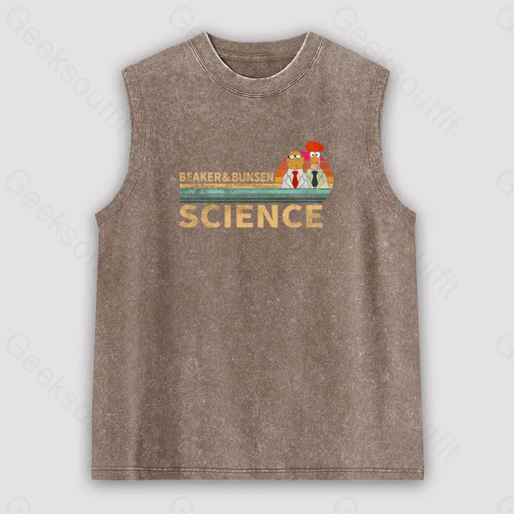 Muppets Science Bunsen And Beaker Cool Unisex Washed Tank