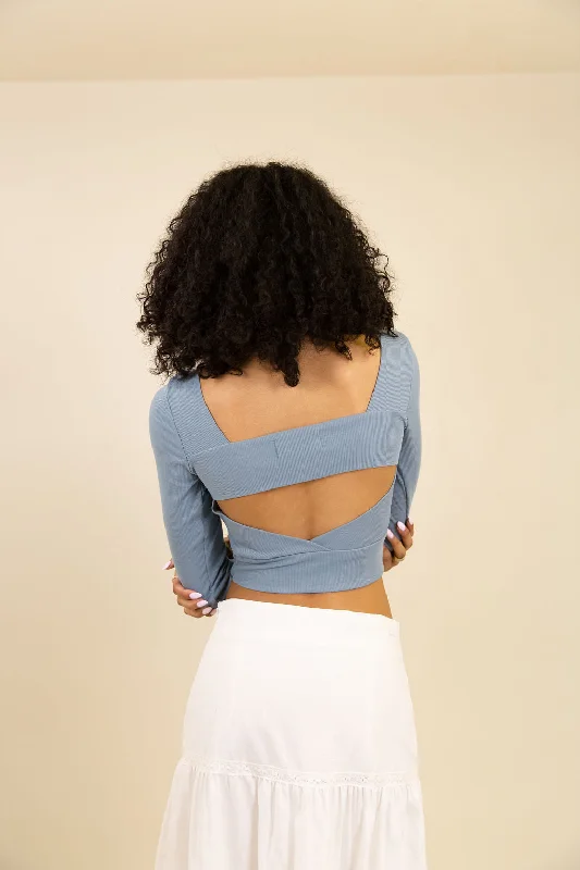 Best Behaviour Open Back Crop Top