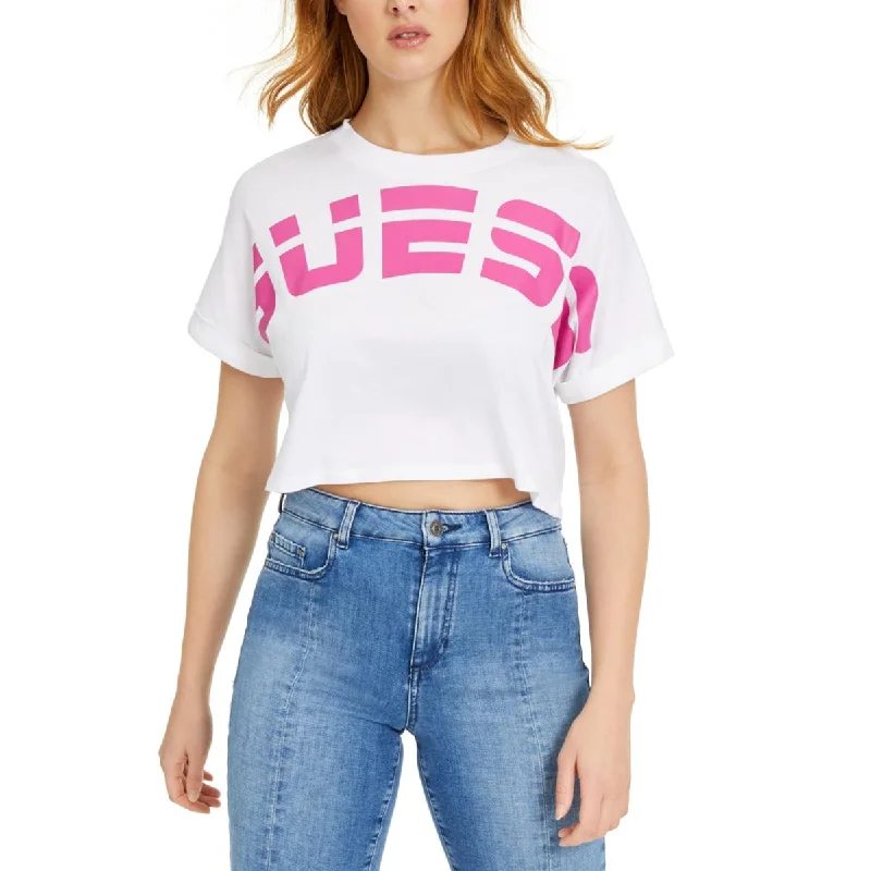 Womens Logo Crewneck Crop Top