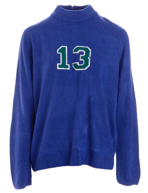 Label Blue Varsity Knit