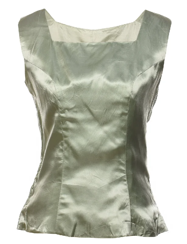 Light Green Evening Top - M