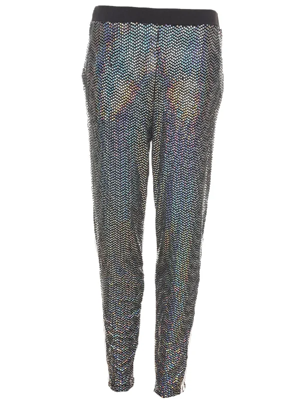 Lurex Thread Pattern Trousers - W28 L29